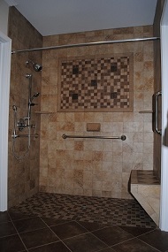 Barrier Free - Roll-In Shower Features